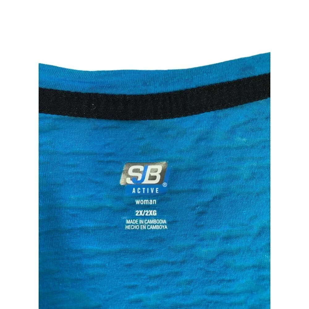 SJB Active Women’s Light Blue Light Weight Tee - Picture 3 of 6
